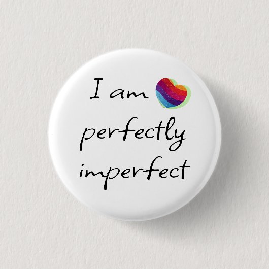 私は完全に不完全だ 缶バッジ (正面)