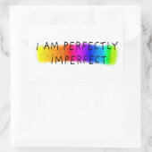 私は完全に不完全だ 長方形シール (バッグ)