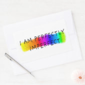 私は完全に不完全だ 長方形シール (封筒)