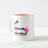 私は完全に不完全な2トーンのマグカップ（ピンク） ツートーンマグカップ (正面左)