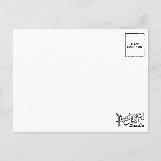 「私は完全に占領されている！」ロマンチックなヴィンテージキス おもしろい ポストカード (裏面)