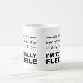 私は完全に柔軟なおもしろマグカップまたはタンブラー コーヒーマグカップ (中央)