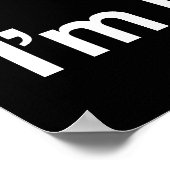 私は完全に牛の素晴らしポおもしろいスター ポスター (角)