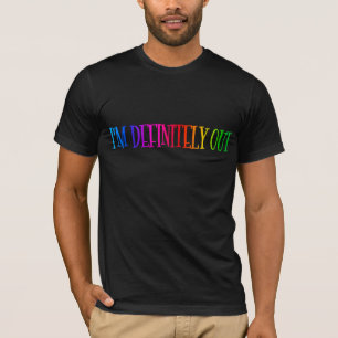 "私は完全に"虹の文字LGBTです Tシャツ