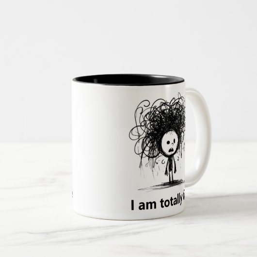 私は完全素晴らしにかわいいメンテおもしろいィーの問題である ツートーンマグカップ (正面右)