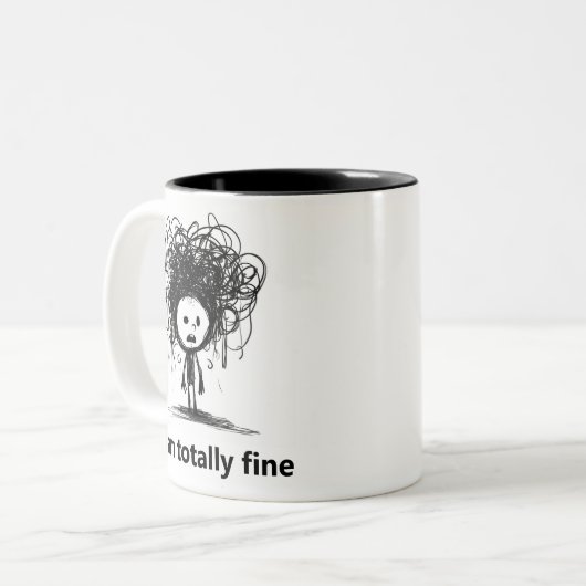 私は完全素晴らしにかわいいメンテおもしろいィーの問題である ツートーンマグカップ (正面左)