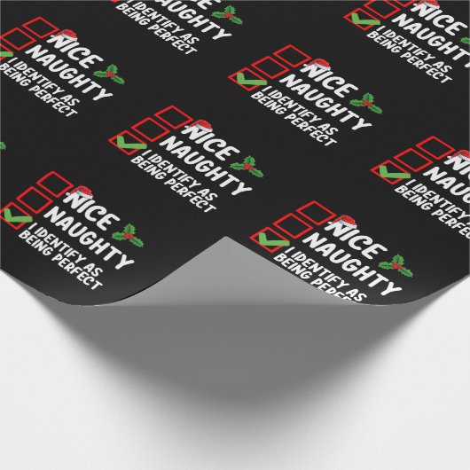 私は完璧いけななクリスマスだと思う ラッピングペーパー (角)