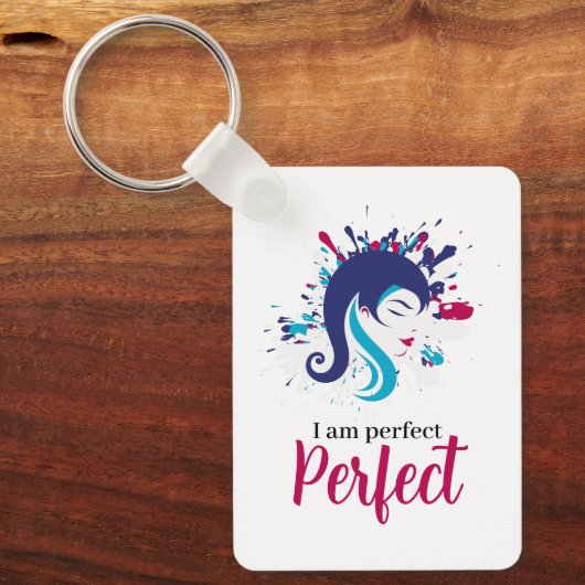 私は完璧だ キーホルダー (正面)