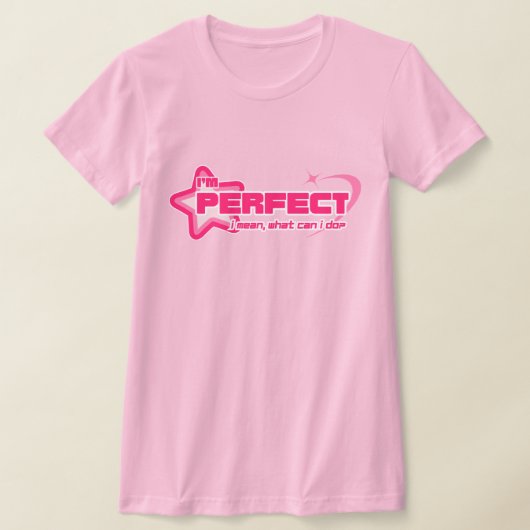 私は完璧だ。俺に何ができる?Y2Kレトロ Tシャツ (レイダウン)