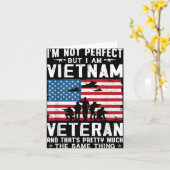 私は完璧ではないがベトナム戦争の退役軍人だ カード (黄色い花)