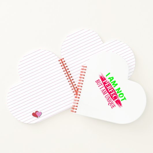 私は完璧ではないが私は完璧であユニークる ノートブック (内部)