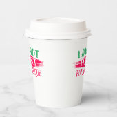 私は完璧ではないが私は完璧であユニークる 紙コップ (左)