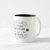 私は完璧ではないが、サモア人で、それは一種の ツートーンマグカップ (正面右)