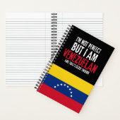 私は完璧ではないが、ベネズエラ出身のベネズエラ人である ノートブック (内側)