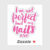 私は完璧ではないが、私の爪、 ネイル シール (シート)