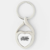 私は完璧ではないが、私は完璧であユニークる キーホルダー (正面)