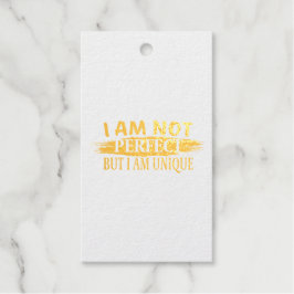 私は完璧ではないが、私は完璧であユニークる ギフトタグ