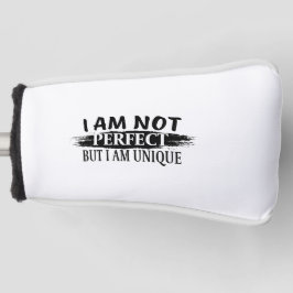 私は完璧ではないが、私は完璧であユニークる ゴルフヘッドカバー