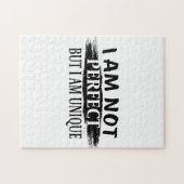 私は完璧ではないが、私は完璧であユニークる ジグソーパズル (横)