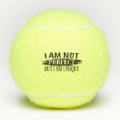 私は完璧ではないが、私は完璧であユニークる テニスボール (正面)