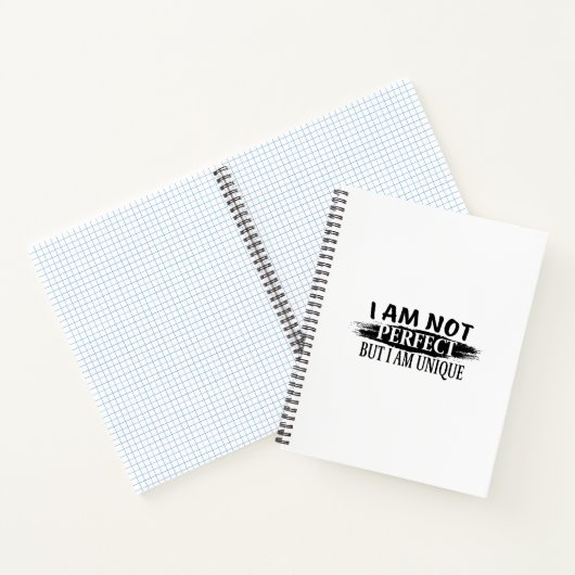 私は完璧ではないが、私は完璧であユニークる ノートブック (内部)