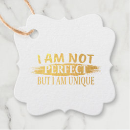 私は完璧ではないが、私は完璧であユニークる フェイバータグ