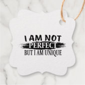 私は完璧ではないが、私は完璧であユニークる フェイバータグ (裏面)