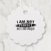 私は完璧ではないが、私は完璧であユニークる フェイバータグ (裏面)