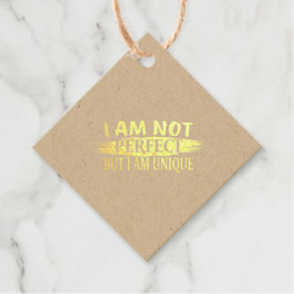 私は完璧ではないが、私は完璧であユニークる フェイバータグ