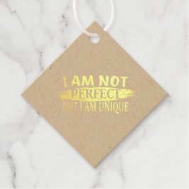 私は完璧ではないが、私は完璧であユニークる フェイバータグ