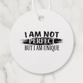 私は完璧ではないが、私は完璧であユニークる フェイバータグ (裏面)