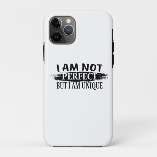 私は完璧ではないが、私は完璧であユニークる Case-Mate iPhoneケース (裏面)