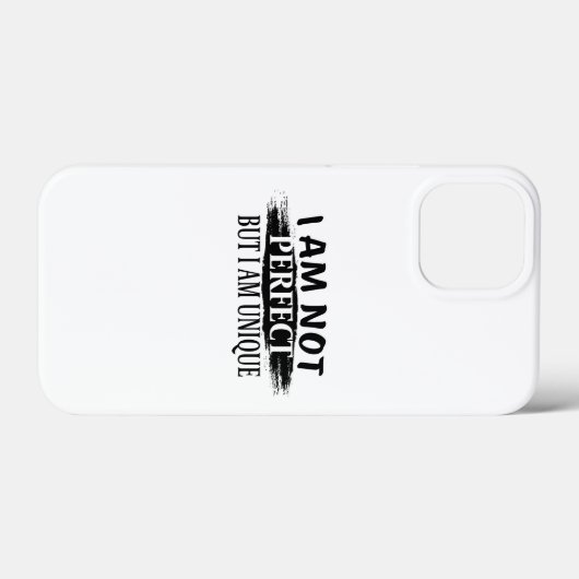 私は完璧ではないが、私は完璧であユニークる Case-Mate iPhoneケース (裏面 (横))