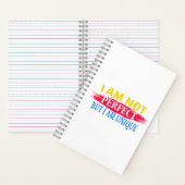 私は完璧ではないが、私は完璧ユニークだ ノートブック (内側)