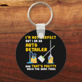 私は完璧ではないが、自動車の詳細である キーホルダー (正面)