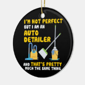 私は完璧ではないが、自動車の詳細である セラミックオーナメント (左)