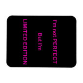 私は完璧ではないが、限定版のクートおもしろいだ マグネット (横)