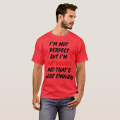 私は完璧ではないけどポルトガル人です 1 Tシャツ (正面フル)