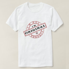 私は完璧ではない私はオリジナルおもしろいTシャツ Tシャツ