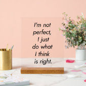 私は完璧なアクリルのサインではない アクリルサイン (ウェディング)