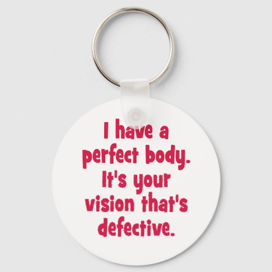 私は完璧な体だ。 キーホルダー (正面)