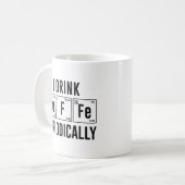 私は定期的にコーヒーを飲む コーヒーマグカップ (正面左)