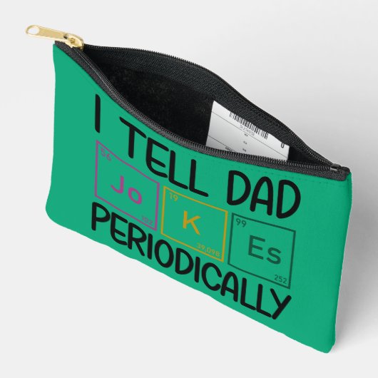 私は定期的にパパのジョークを言う アクセサリーポーチ (見開き)