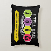 私は定期的にパパのジョークを言う アクセントクッション (裏面(縦))