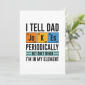 私は定期的にパパのジョークを言う サンキューカード (スタンド正面)