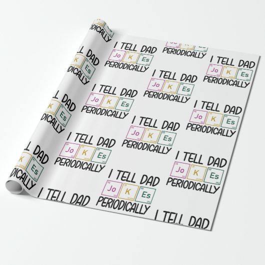 私は定期的にパパのジョークを言う ラッピングペーパー (アンロールド)