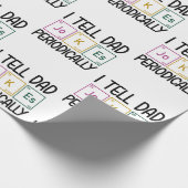 私は定期的にパパのジョークを言う ラッピングペーパー (角)