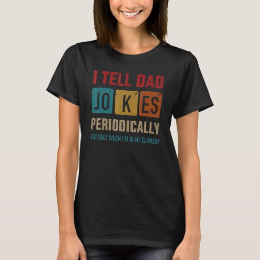 私は定期的にパパジョーク要素ヴィンテージのファースを伝える Tシャツ (正面)