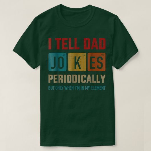 私は定期的にパパジョーク要素ヴィンテージのファースを伝える Tシャツ (デザイン正面)