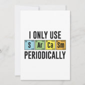 私は定期的に皮肉しか使わない サンキューカード (正面)